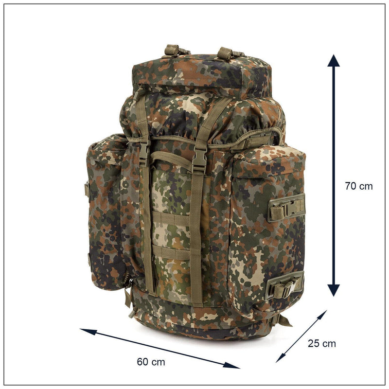 A.Blochl BW Mountain Trekking Rucksack Camping Duże plecak Flecktarn Camuflage