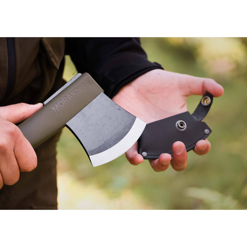 Morakniv Lightweight Axe 1991 Bushcraft Hatchet Borowe głowica skórzana osłona