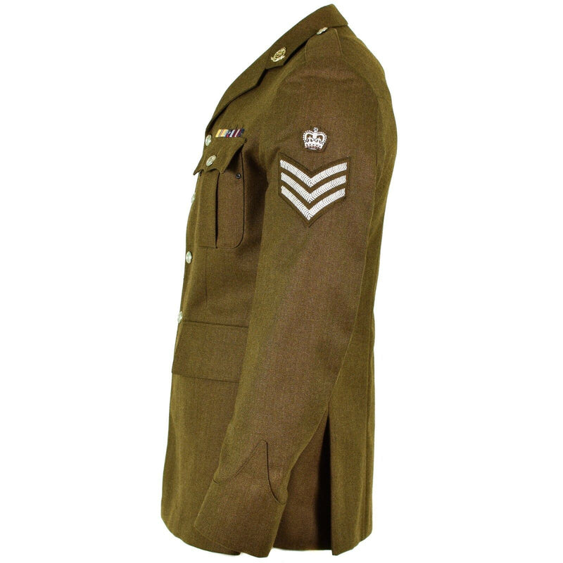Oryginalny brytyjska wojskowa kurtka formalna mundur wojskowy Khaki nowy