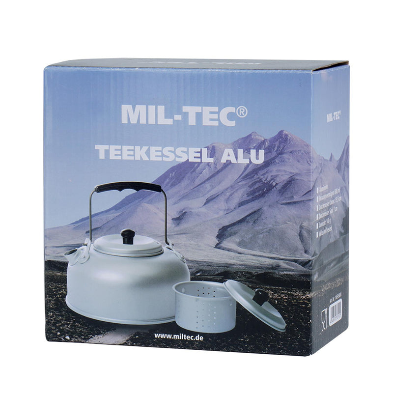 MIL-TEC Teakettle Aluminium Lekkie 800 ml kemping sitko czajnika zewnętrznego