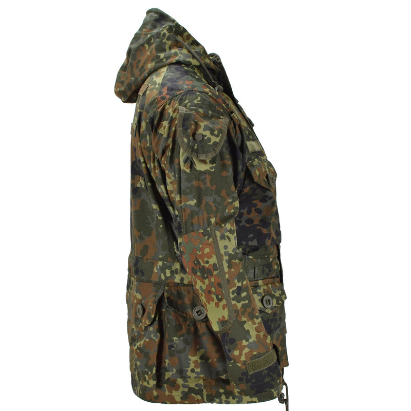 Kurtka marki MIL-TEC Ripstop Smock Niemiecka armia Flecklerktarn Camo Parka Men's Wear