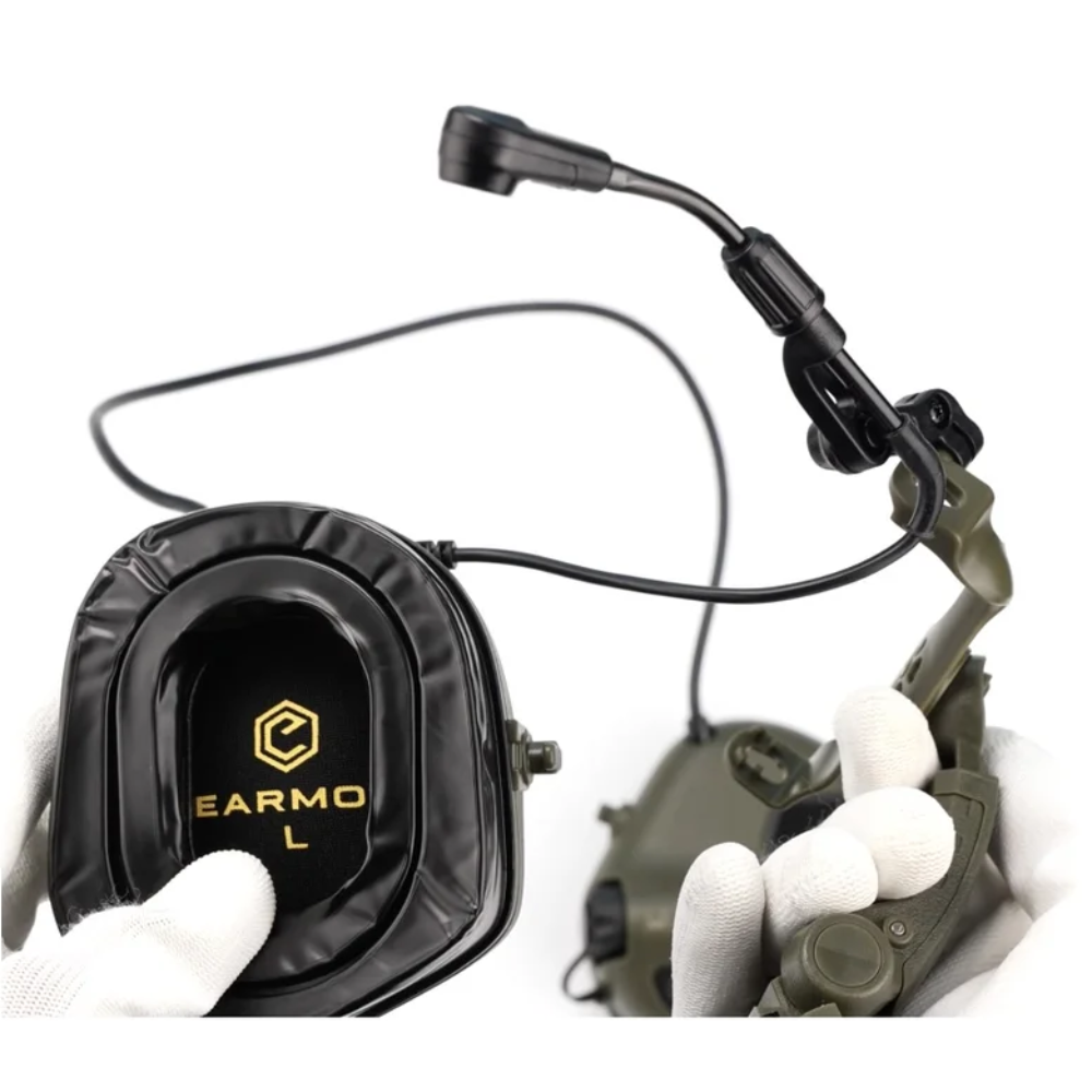 Adapter szynowy do hełmu EARMOR M16A ARC Ochronniki słuchu serii PLUS Coyote Brown