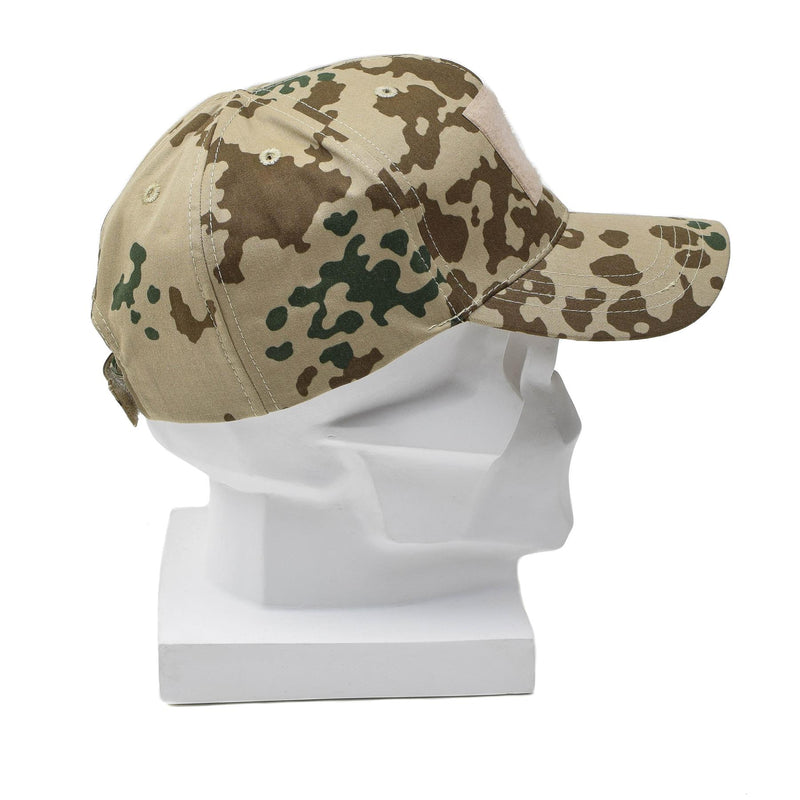 Leo Kohler Field Wojskowy czapek baseballowy o jeden rozmiar Tropentarn Camouflage szczytowy czapkę