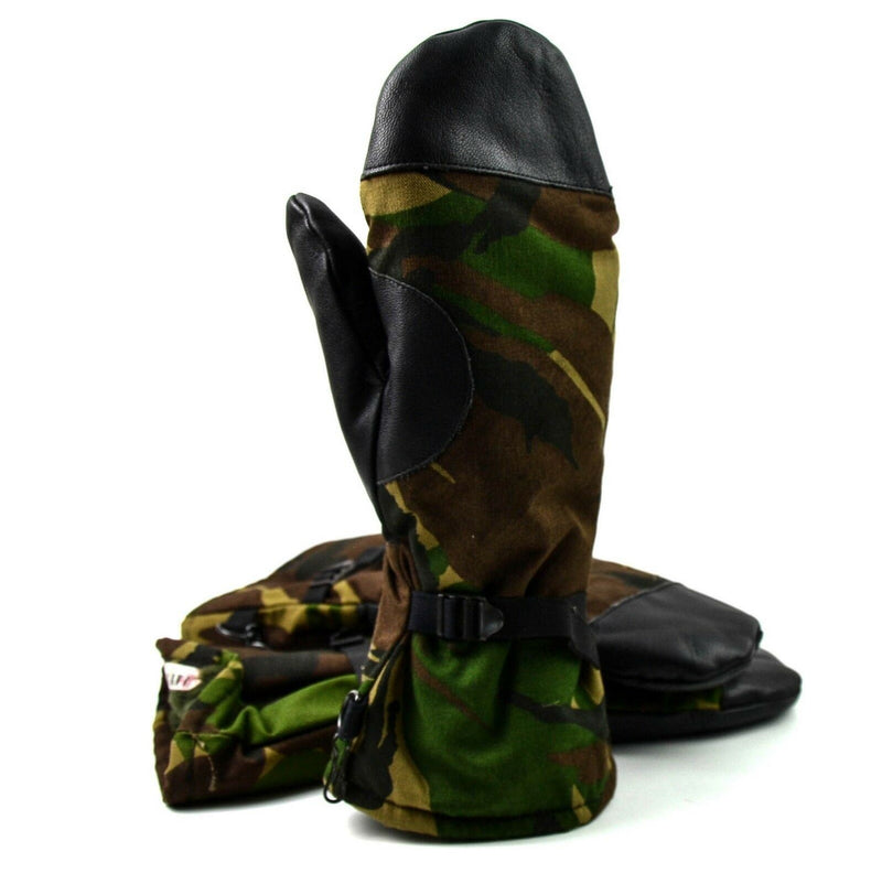 Oryginalna armia holenderska DPM Woodland Camo Mittens. Holenderskie rękawiczki wojskowe