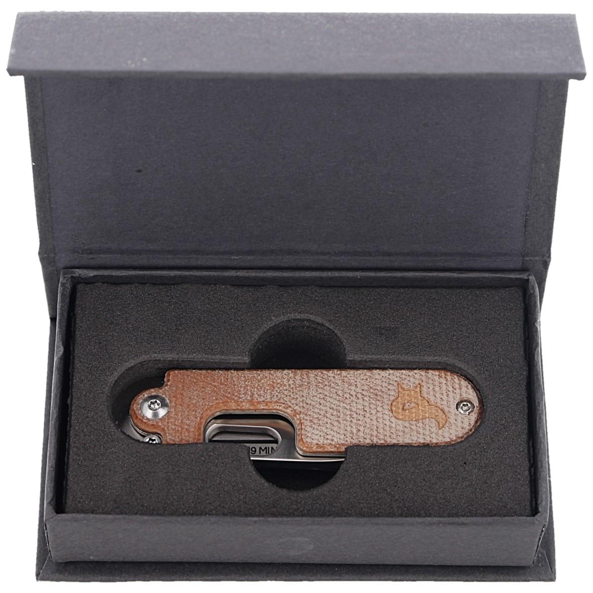 Nóż składany Fox Knives BEAN GEN2 z rękojeścią Micarta ze stali nierdzewnej 440C