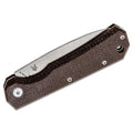 Nóż składany Fox Knives marki CIOL, pochwa ze stali Micarta 440C, pokryta satynową skórą