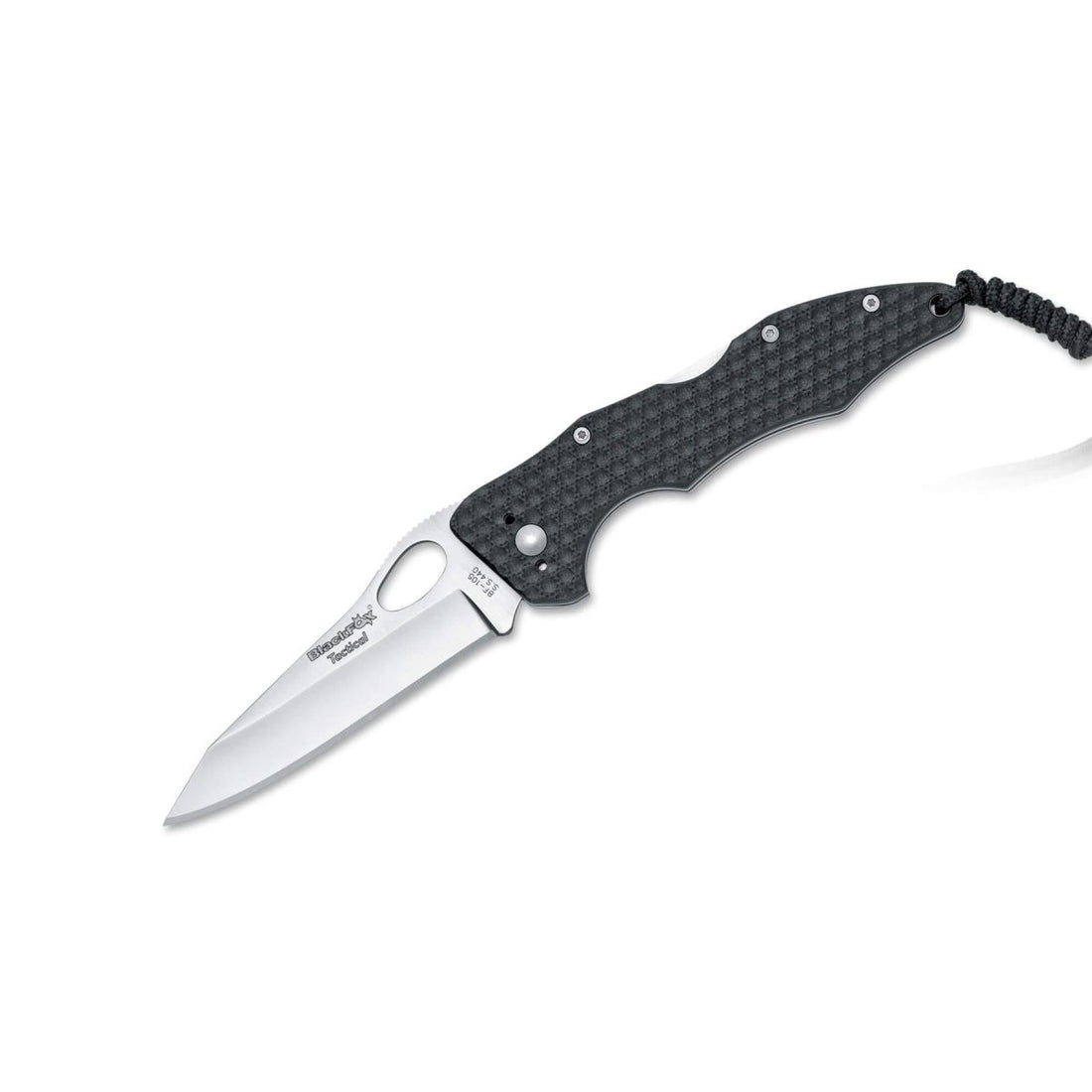 Nóż składany marki Fox Knives, ostrze ze stali nierdzewnej 440 pokryte satynową rękojeścią G10