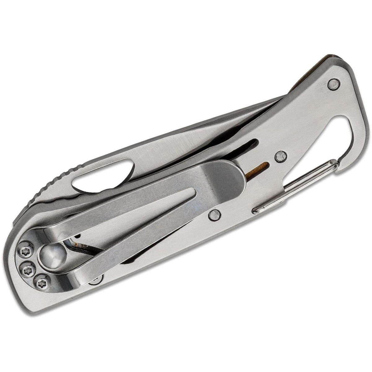 Fox Knives Markowy składany scyzoryk z drewnianą rączką, satynowaną stalą nierdzewną 440