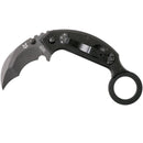 Fox Knives Marka Włochy Chiropteka Nóż składany Karambit ze stali nierdzewnej w kolorze czarnym