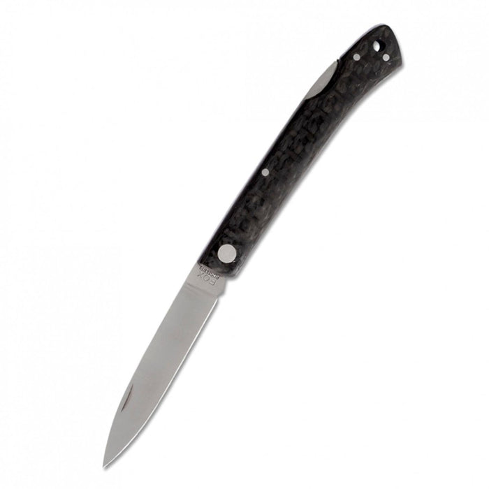 Nóż składany Fox Knives marki Włochy ze stali nierdzewnej 440C z rękojeścią z włókna węglowego - GoMilitar