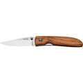 Nóż składany Fox Knives włoskiej marki, rękojeść z drewna oliwnego ze stali nierdzewnej 440C