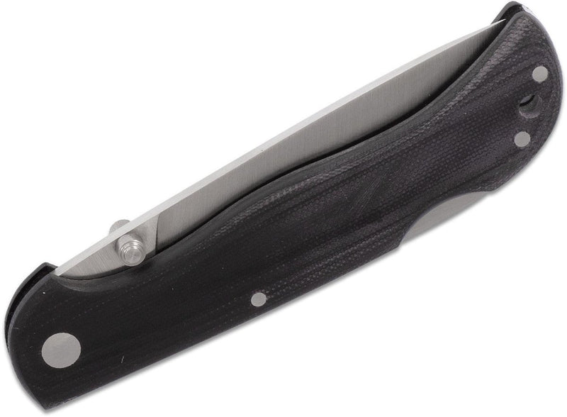 Fox Knives Brand Italy model 500 black folding pocket knife stainless steel - GoMilitar