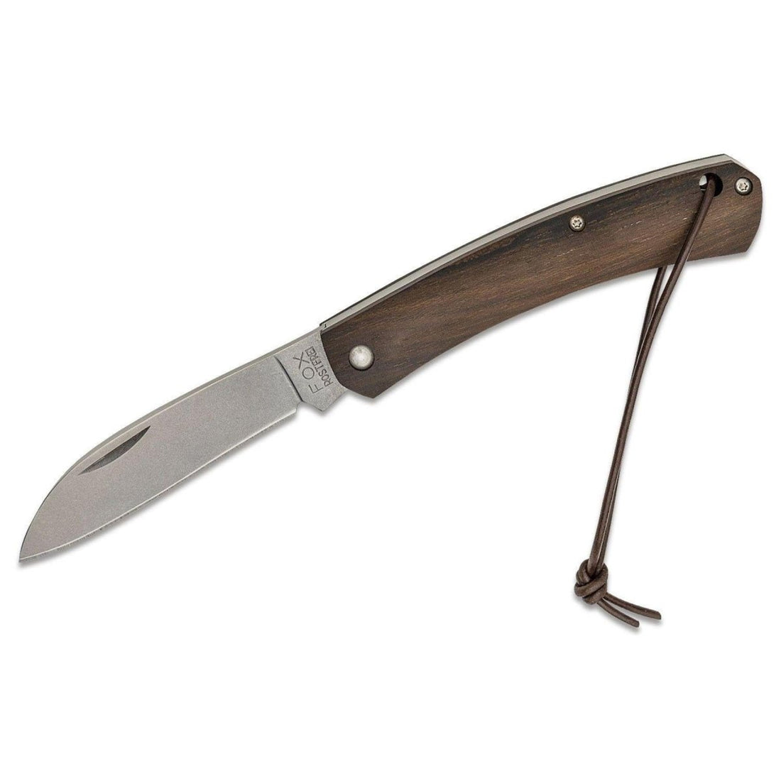 Nóż składany Fox Knives marki włoskiej, składany nóż żeglarski z rękojeścią z drewna ziricote ze stali nierdzewnej