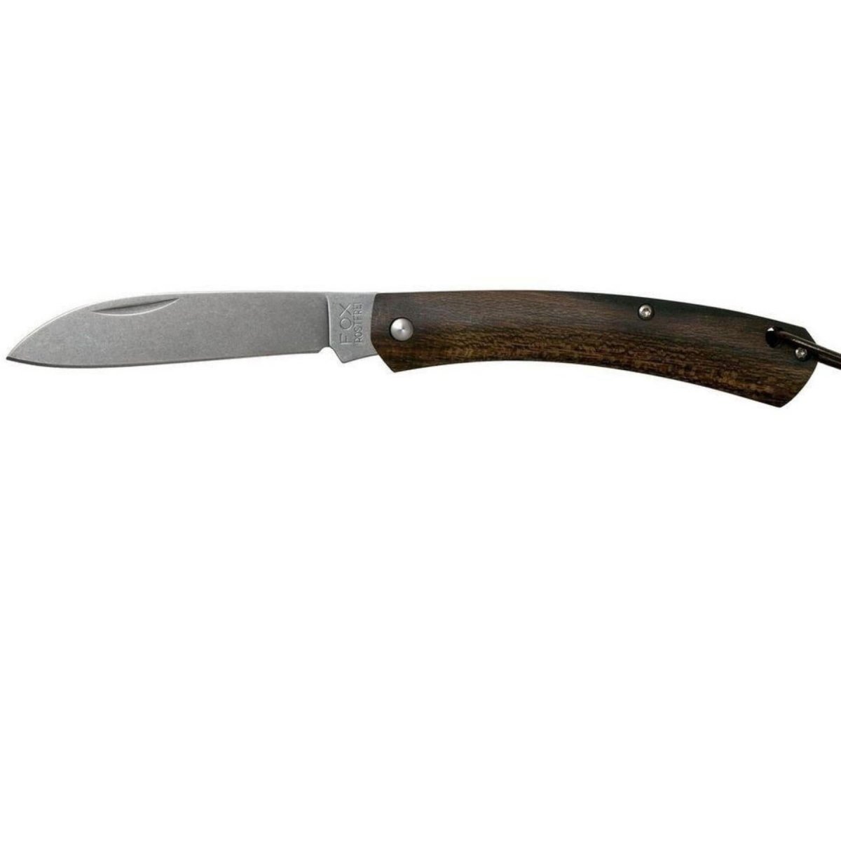 Nóż składany Fox Knives marki włoskiej, składany nóż żeglarski z rękojeścią z drewna ziricote ze stali nierdzewnej