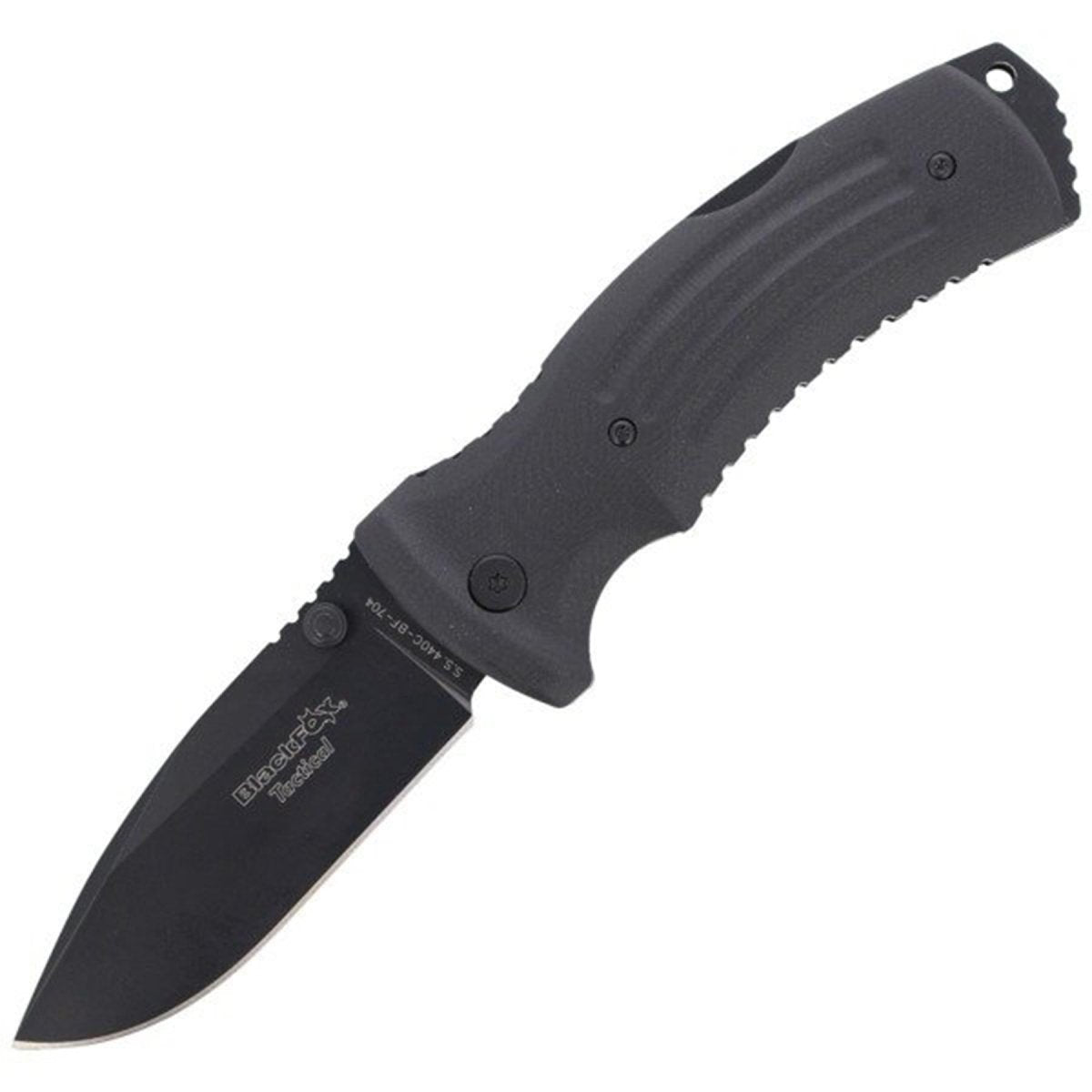 Nóż składany Fox Knives marki KUMA, rękojeść ze stali nierdzewnej 440 G10 pokryta tytanem