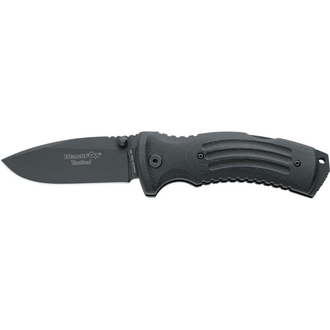 Nóż składany Fox Knives marki KUMA, rękojeść ze stali nierdzewnej 440 G10 pokryta tytanem