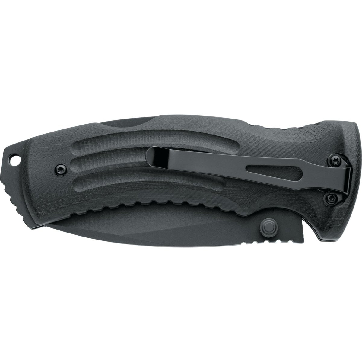 Nóż składany Fox Knives marki KUMA, rękojeść ze stali nierdzewnej 440 G10 pokryta tytanem