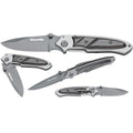 Fox Knives Markowy scyzoryk składany, pokryty tytanem, ze stali nierdzewnej 440 w kolorze czarnym