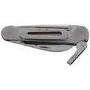 FoxKnives sailing folding multitool knife in satin coated 420 stainless steel with clip and lever closed view