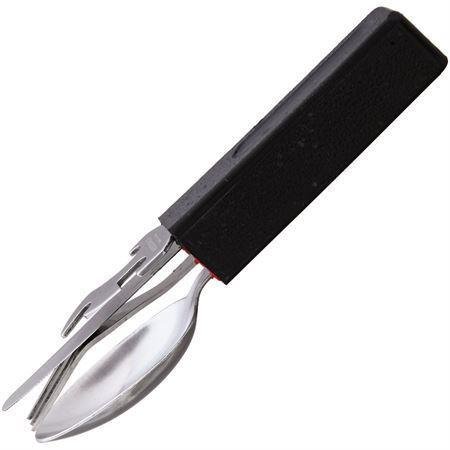Zestaw sztućców kempingowych Fox Knives 420C łyżka widelec nóż ze stali nierdzewnej wielokolorowy - GoMilitar