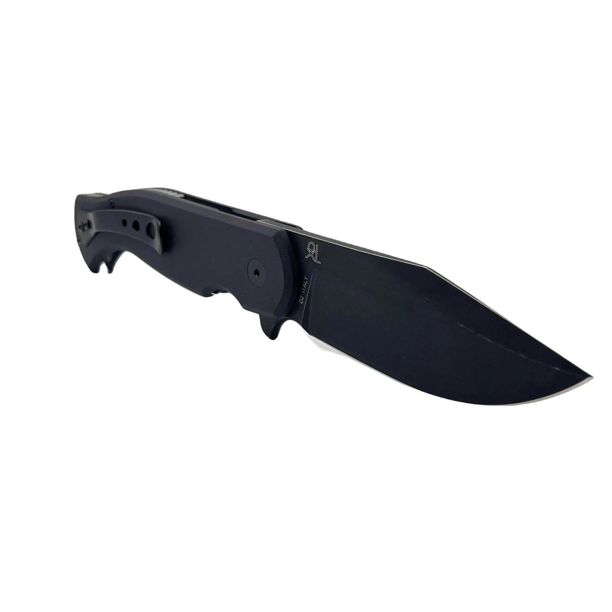 Nóż kieszonkowy Fox Knives EASTWOOD TIGER ze stali szybkotnącej D2 G10 w kolorze czarnym, taktyczny