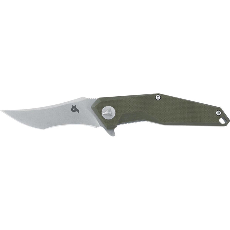 Fox Knives Fox Knives KRAVI SHAI Pocket Knife 440C Stone Washed G10 Green 2.76 - GoMilitar