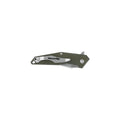 Nóż Fox Knives Nóż kieszonkowy KRAVI SHAI 440C Stone Washed G10 Zielony 2,76