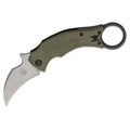 Fox Knives FX-591 ODSW czarny ptak karambit składany scyzoryk taktyczny Hawkbill