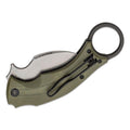 Fox Knives FX-591 ODSW czarny ptak karambit składany scyzoryk taktyczny Hawkbill