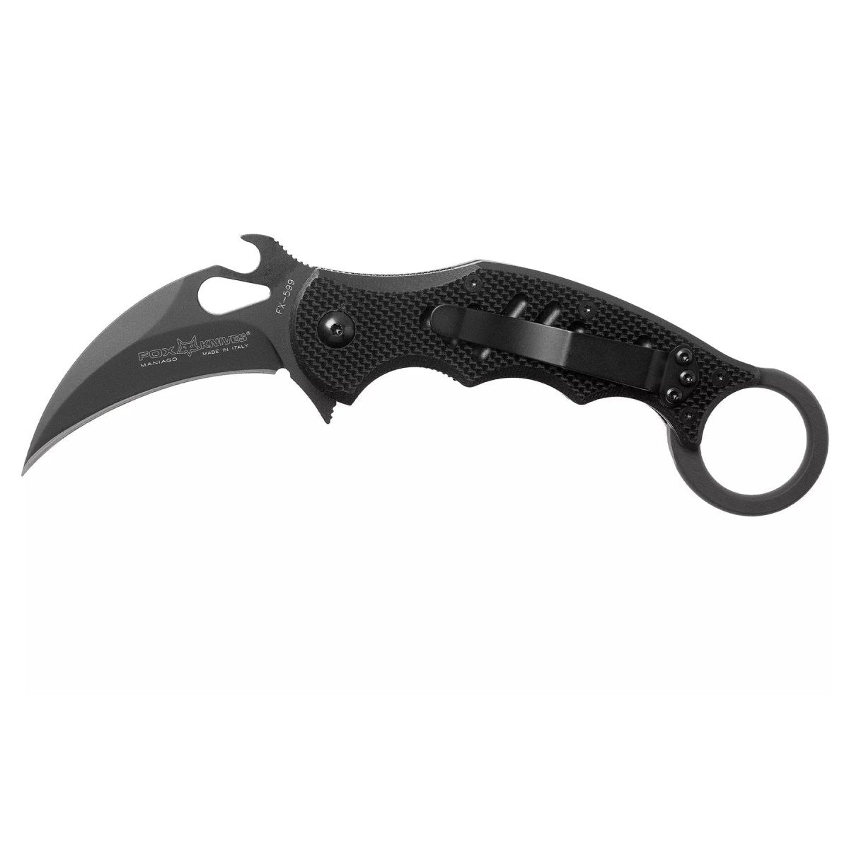 Fox Knives FX-599 FKMD mini nóż karambit składany Bohler N690Co ostrze ze stali