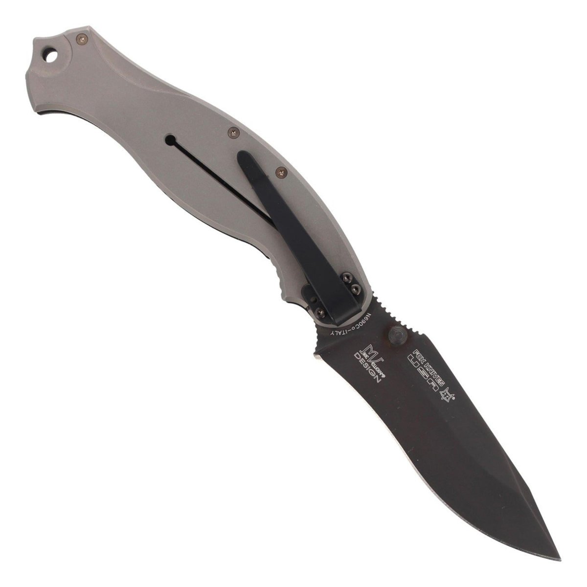 Nóż składany Fox Knives HAVOC z tytanową ramą z blokadą, rękojeścią G10 w kolorze czarnym