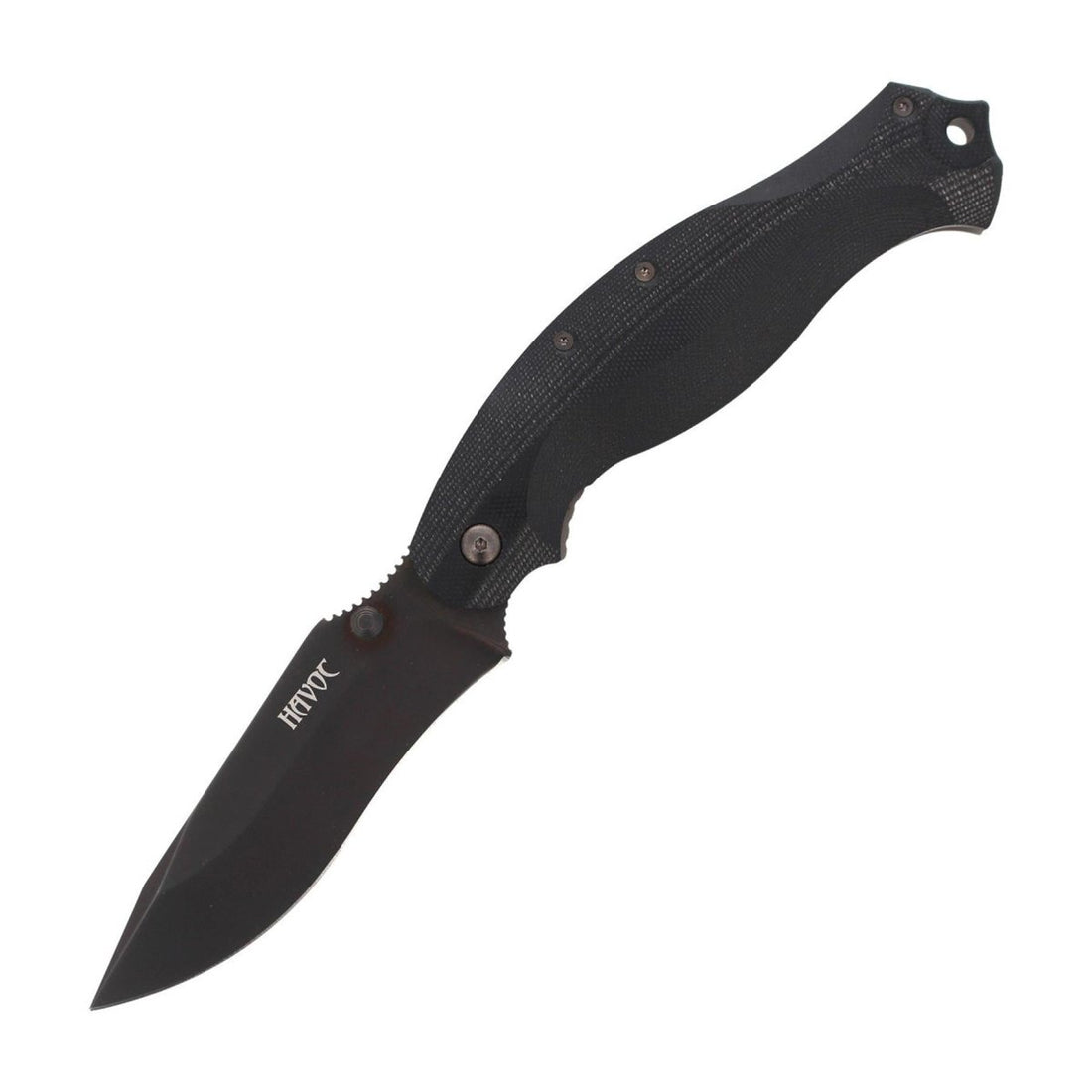 Nóż składany Fox Knives HAVOC z tytanową ramą z blokadą, rękojeścią G10 w kolorze czarnym