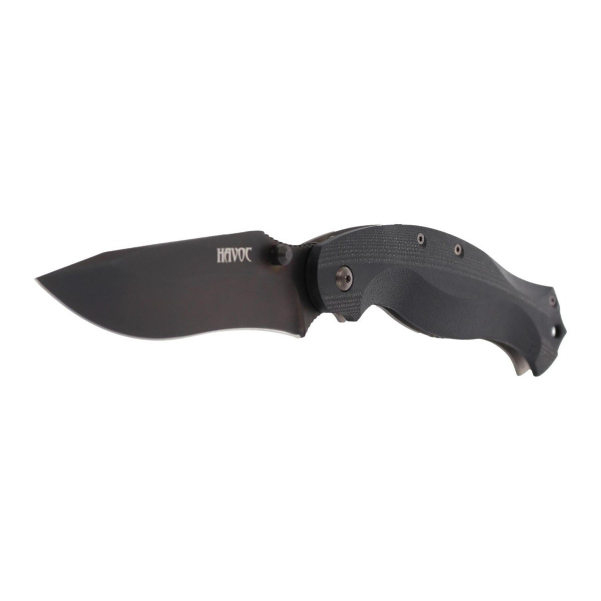 Nóż składany Fox Knives HAVOC z tytanową ramą z blokadą, rękojeścią G10 w kolorze czarnym