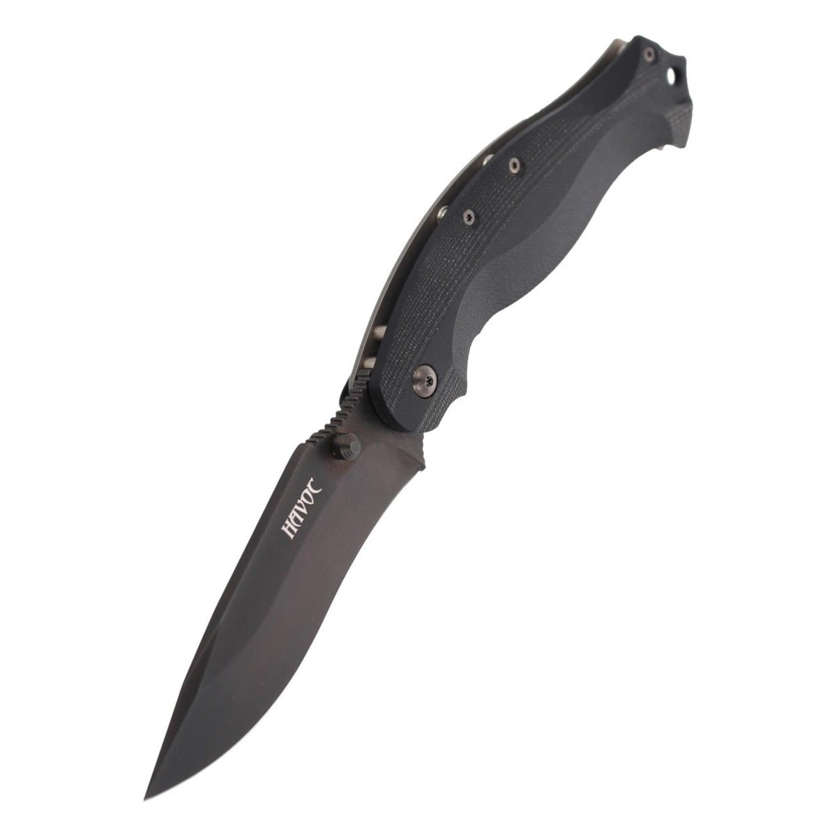 Nóż składany Fox Knives HAVOC z tytanową ramą z blokadą, rękojeścią G10 w kolorze czarnym