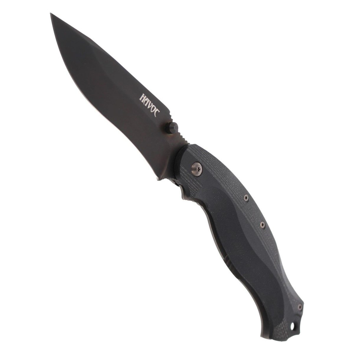 Nóż składany Fox Knives HAVOC z tytanową ramą z blokadą, rękojeścią G10 w kolorze czarnym