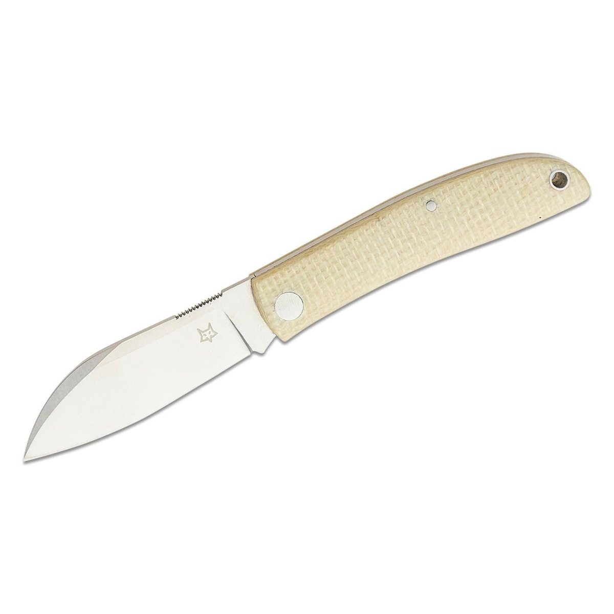 Fox Knives LIVRI Składany scyzoryk 61 HRC M390 stal micarta w kształcie owczej stopy