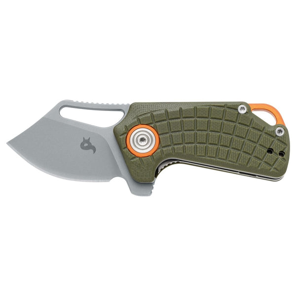 Fox Knives PUCK BF - 761 OD Folding Pocket Knife 58 - 60 HRC Stainless Steel D2 - GoMilitar