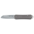 Fox Knives VULPIS Składany scyzoryk Drop Point Stal nierdzewna M390 Szary
