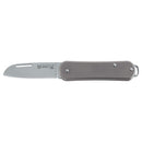 Fox Knives VULPIS Folding Pocket Knife Drop Point Stainless Steel M390 Gray - GoMilitar
