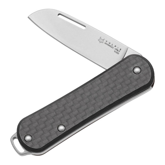 Fox Knives VULPIS FX - Nóż kieszonkowy VP108 CF M390 Stalowa rękojeść z włókna węglowego - GoMilitar