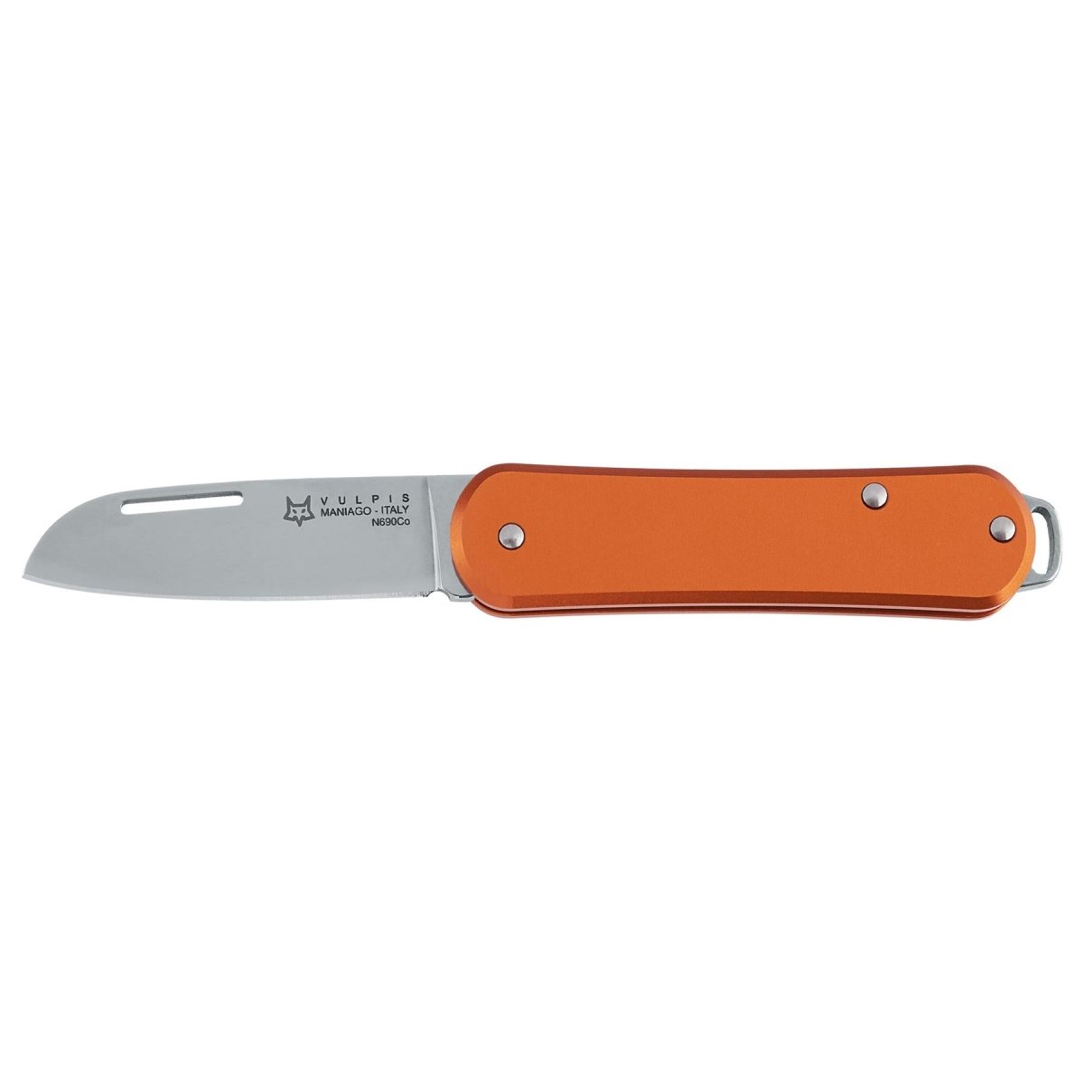 Fox Knives VULPIS FX-VP108 OR składany scyzoryk ze stali nierdzewnej N690Co pomarańczowy