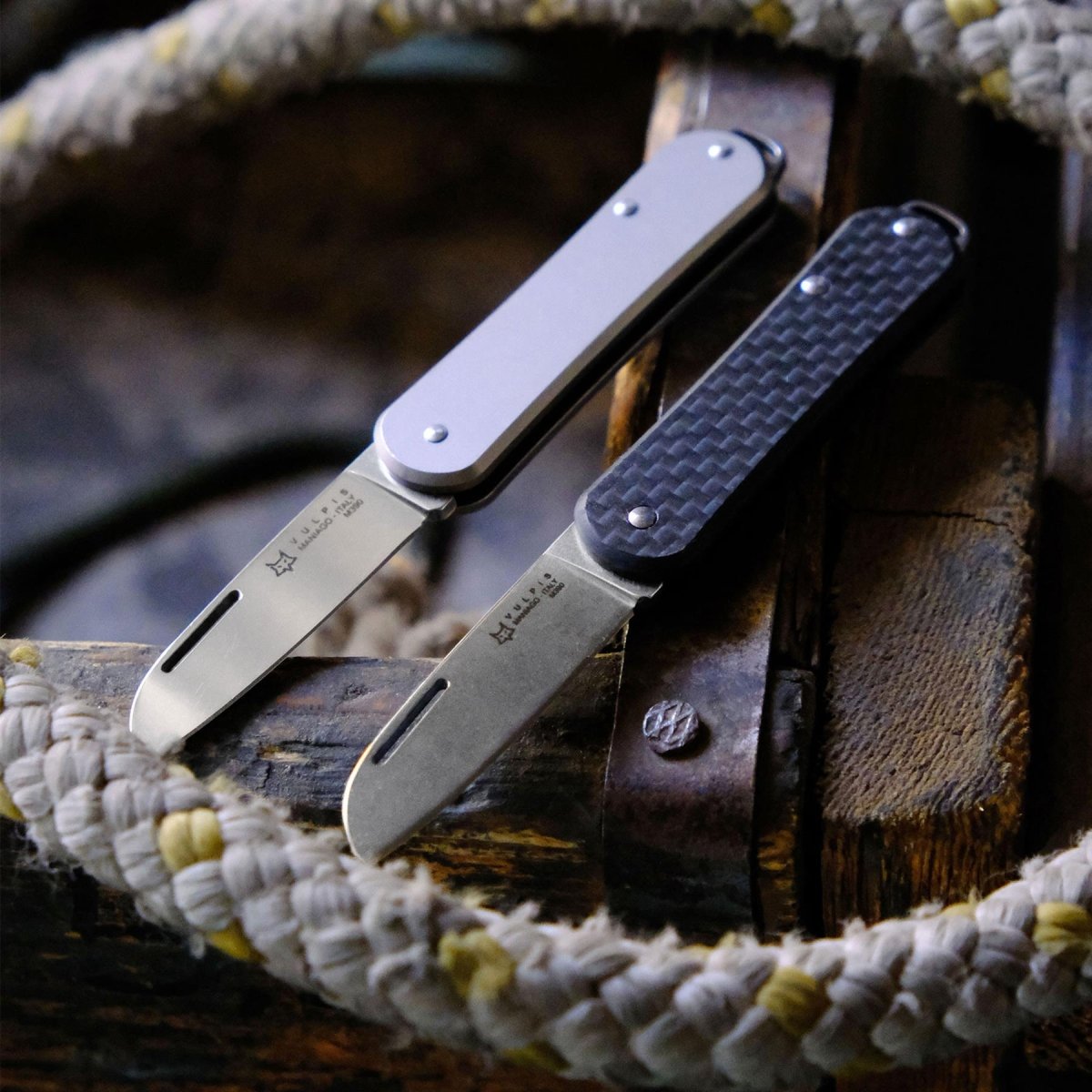Fox Knives VULPIS FX-VP108 OR składany scyzoryk ze stali nierdzewnej N690Co pomarańczowy