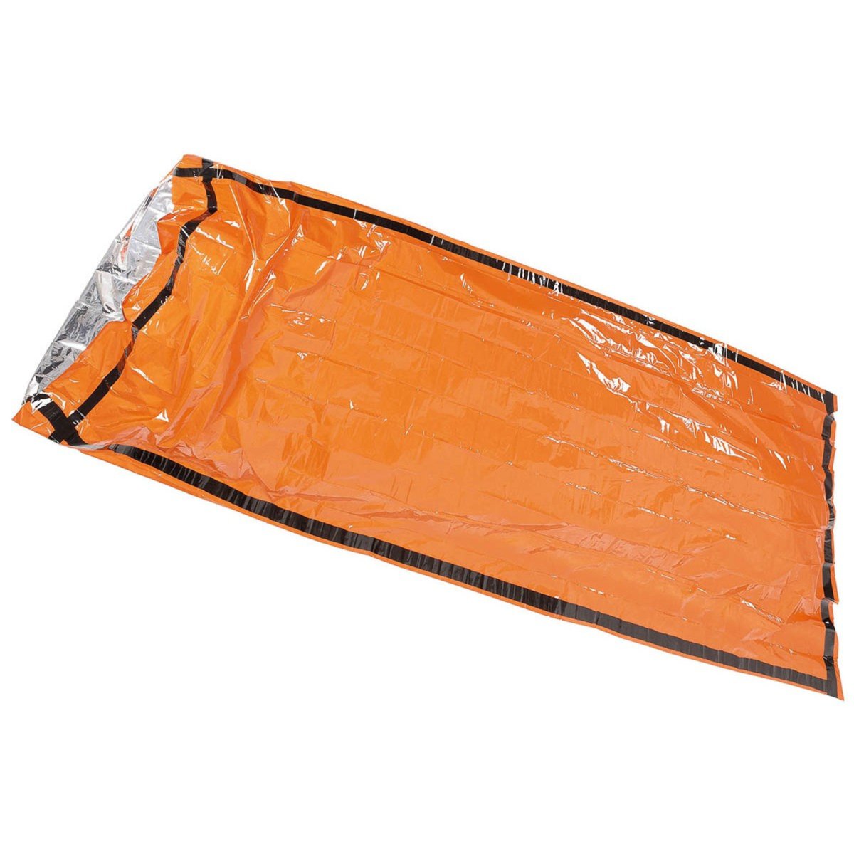 Fox Outdoor Śpiwór awaryjny, ochronny, jednostronny, powlekany aluminium, pomarańczowy