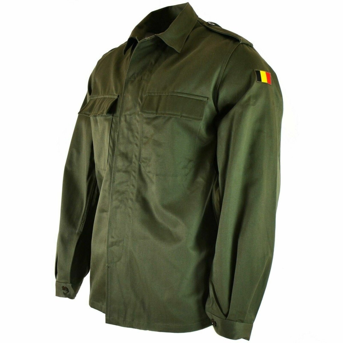 Oryginalna belgijska kurtka polowa wojskowa bdu oliwna koszula wojskowa nowa