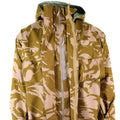 Oryginalna brytyjska armia bojowa pustynna Camo MVP Goretex Waterproof Rain Nowy