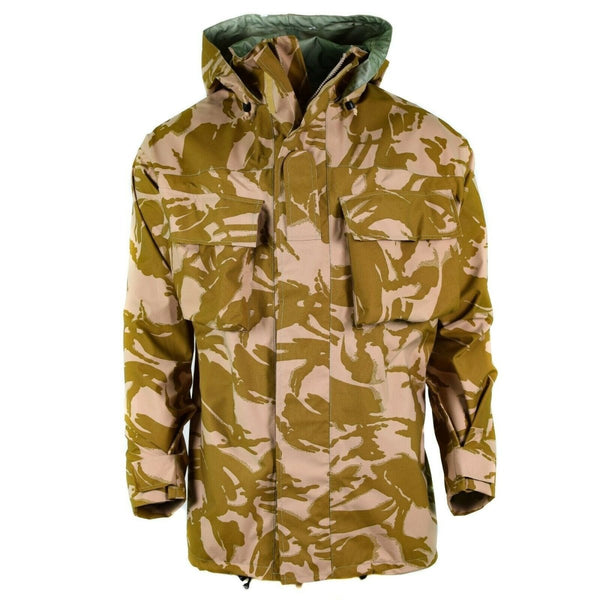 Oryginalna brytyjska armia bojowa pustynna Camo MVP Goretex Waterproof Rain Nowy