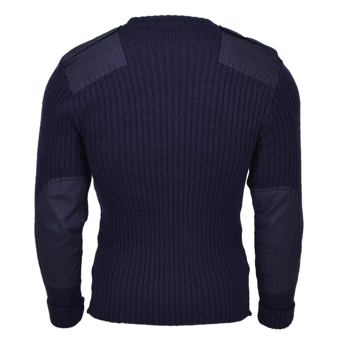 Prawdziwy brytyjski wojskowy niebieski pullover bodywararmer wełniany sweter komandos
