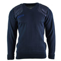 Prawdziwy brytyjski sweter armii policji pullover jumper blue v-dół mężczyźni