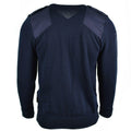 Prawdziwy brytyjski sweter armii policji pullover jumper blue v-dół mężczyźni