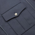Oryginalny czeski armia niebieska Blouson Silver Buttons Casual Military Bluzja Bluzka Nowa